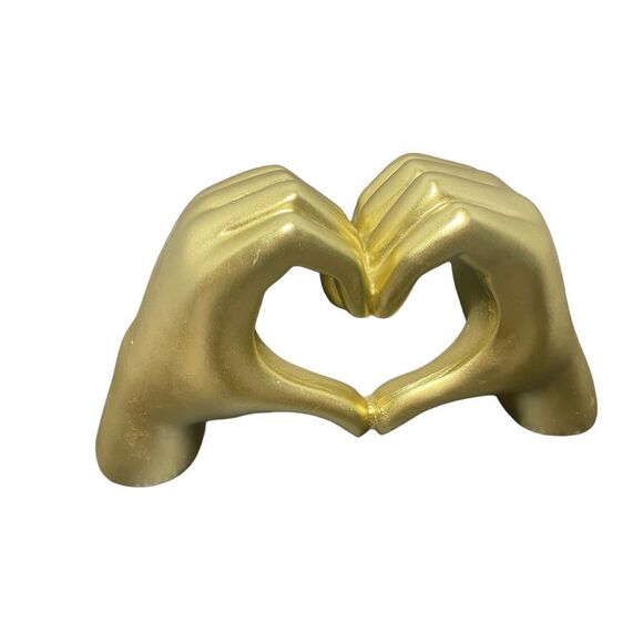 Mainstay Gold Heart Hands Accent Decor - Picture 2 of 5